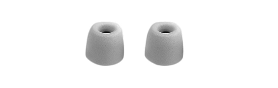Embouts intra-auriculaires en mousse à mémoire de forme pour écouteurs S / M / L 4.5mm Gris (3 paires)